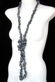 Frank Ideas Chaotic Necklace Wide Charcoal