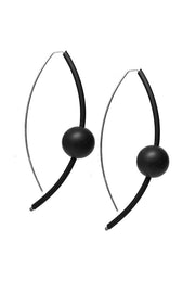 Frank Ideas Sphere Earrings Black Large