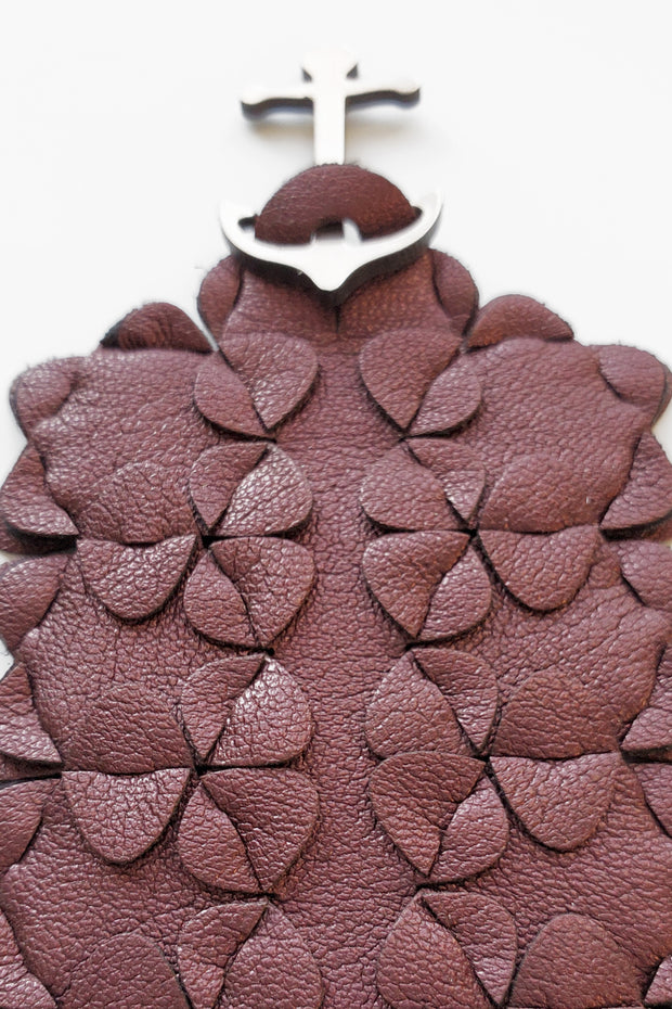 Iris Nijenhuis The Wide Bracelet Artificial Leather Bordeaux