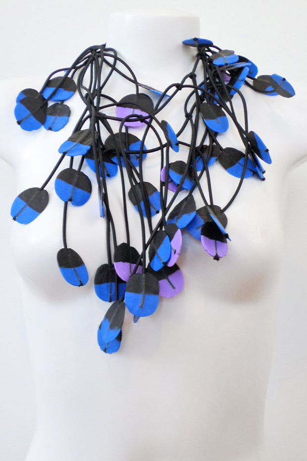 Annemieke Broenink Tulip Necklace Blue/Purple