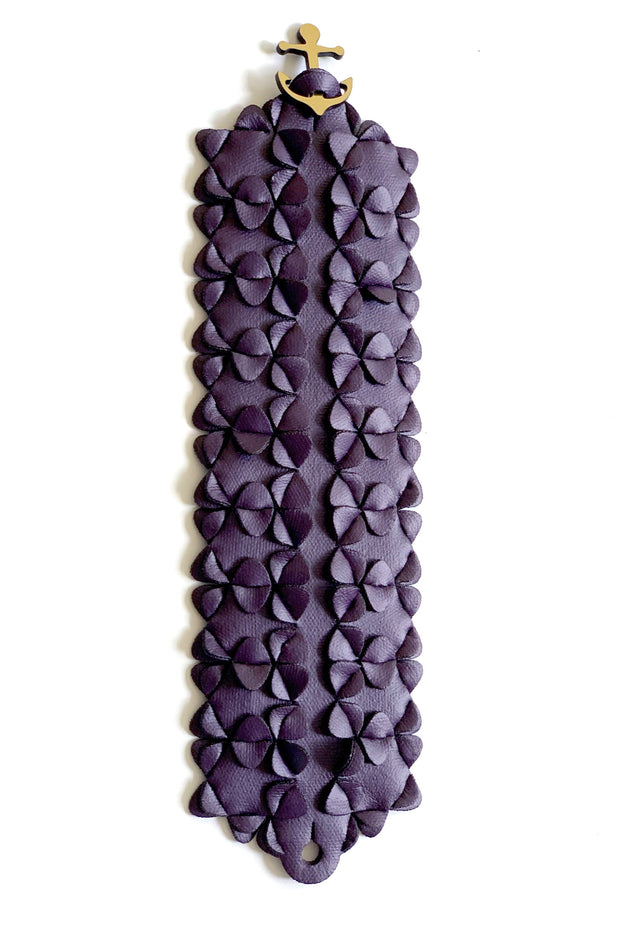Iris Nijenhuis The Wide Bracelet Scuba Metallic Purple